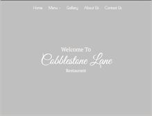 Tablet Screenshot of cobblestonelane.com.au